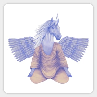 meditating pegasus 2 Sticker